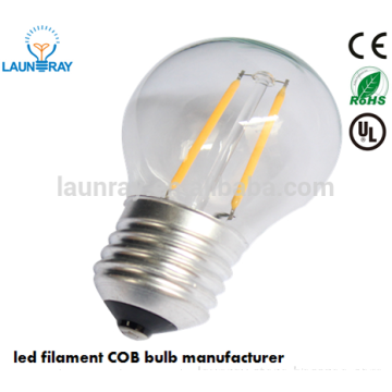 UL listed G45 E27 4W LED Filament Global Bulb 220V Dimmable